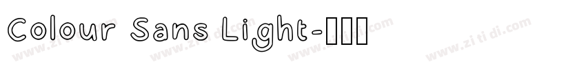 Colour Sans Light字体转换
